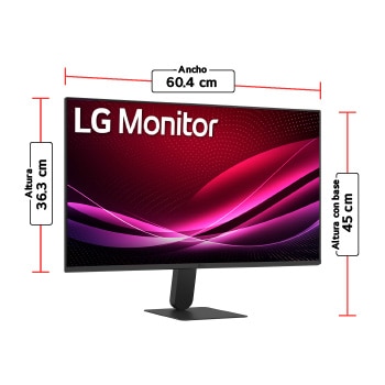 Entradas Vista frontalMonitor LG 27U411A Full HD